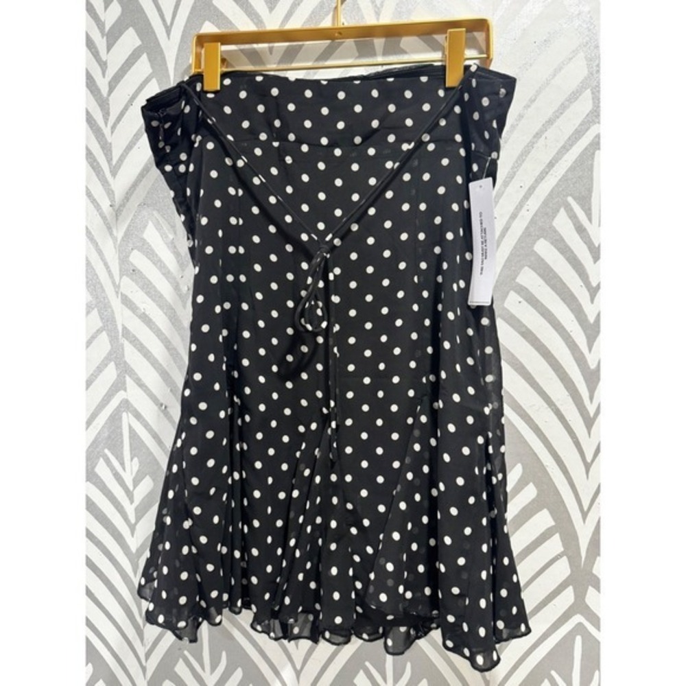 Princess Polly Polka Dot Halter Mini Dress Black White Ruffle Hem US 4 - Picture 7 of 8